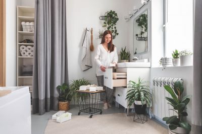Custom Bathroom Storage