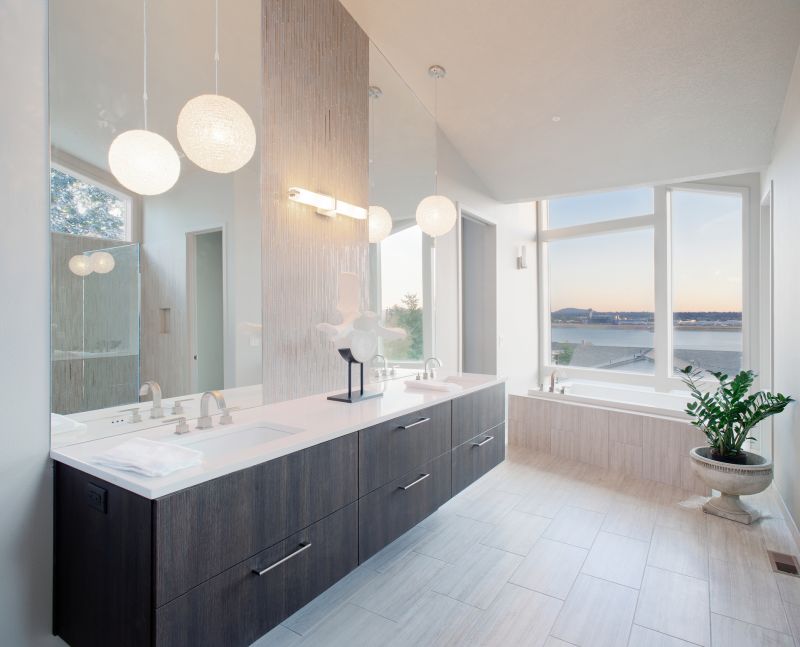 Contemporary Bathroom with Natural Lighting